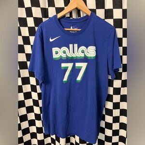 Nike Blue Dallas 77 Doncic TShirt